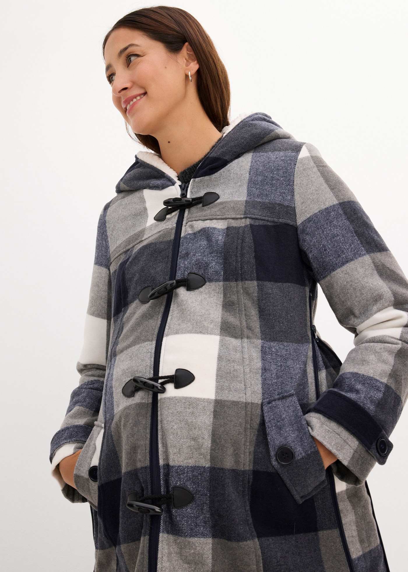 bonprix Umstandsjacke »Woll-Umstandsjacke mit Teddyfutter / Tragejacke« Woll-Umstandsjacke mit Teddyfutter / Tragejacke