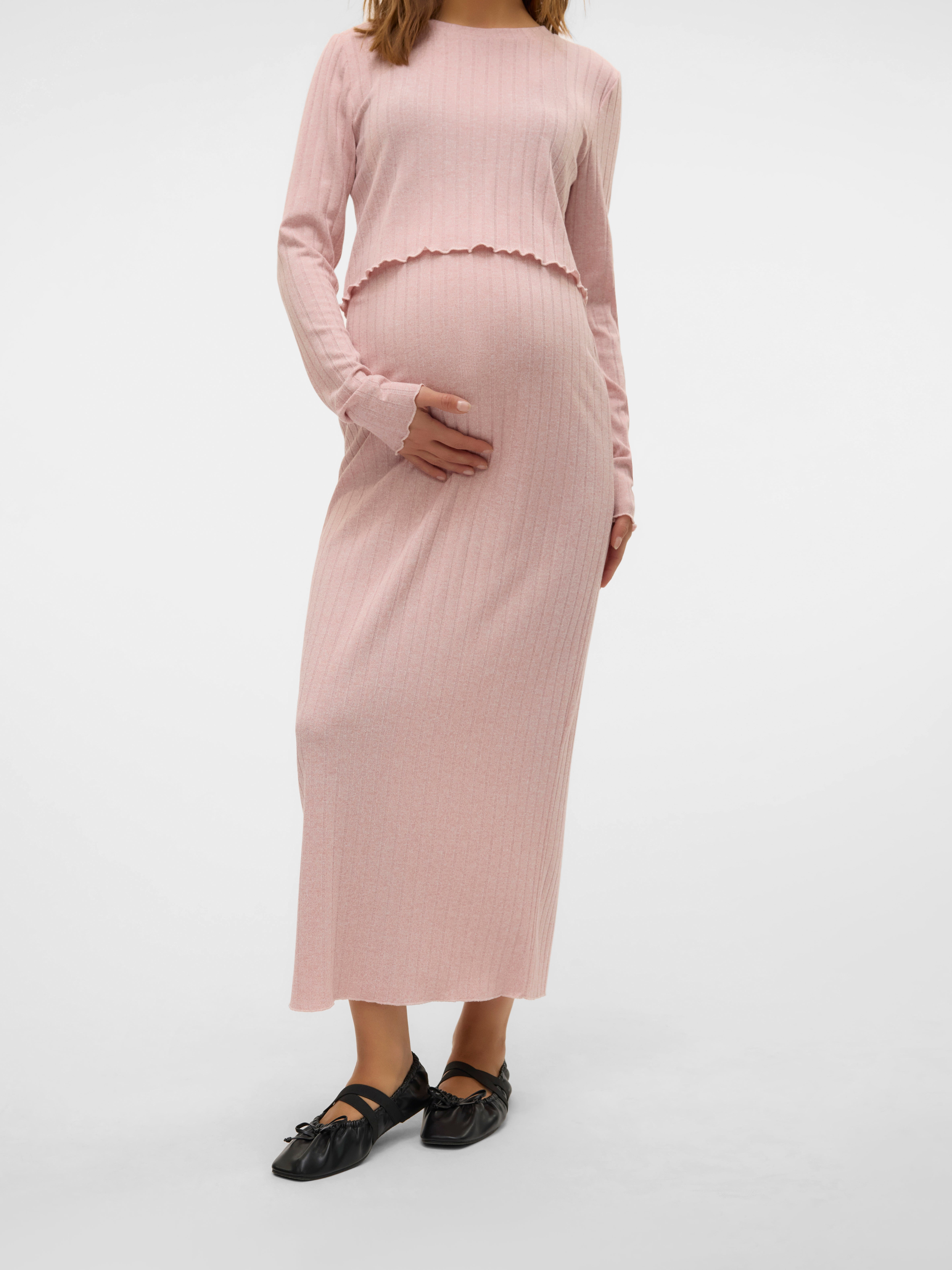 High waist Midi-rok