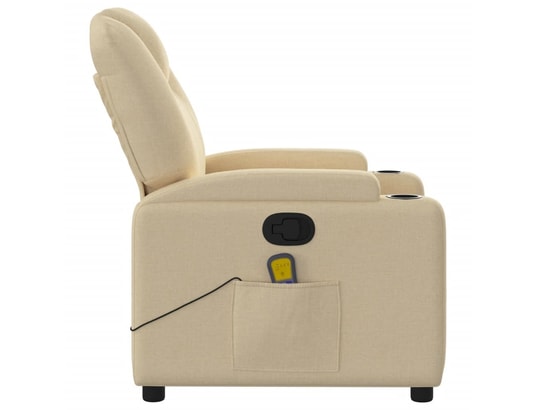 VIDAXL - Fauteuil Relaxation Fauteuil de massage inclinable - crème