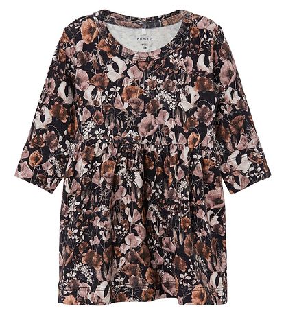 Name It Kleid - NbfTess - Schwarz m. Blumen