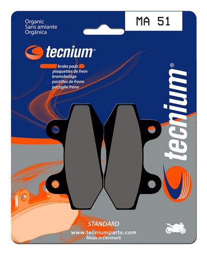Plaquettes de freins Tecnium route organique - MA51