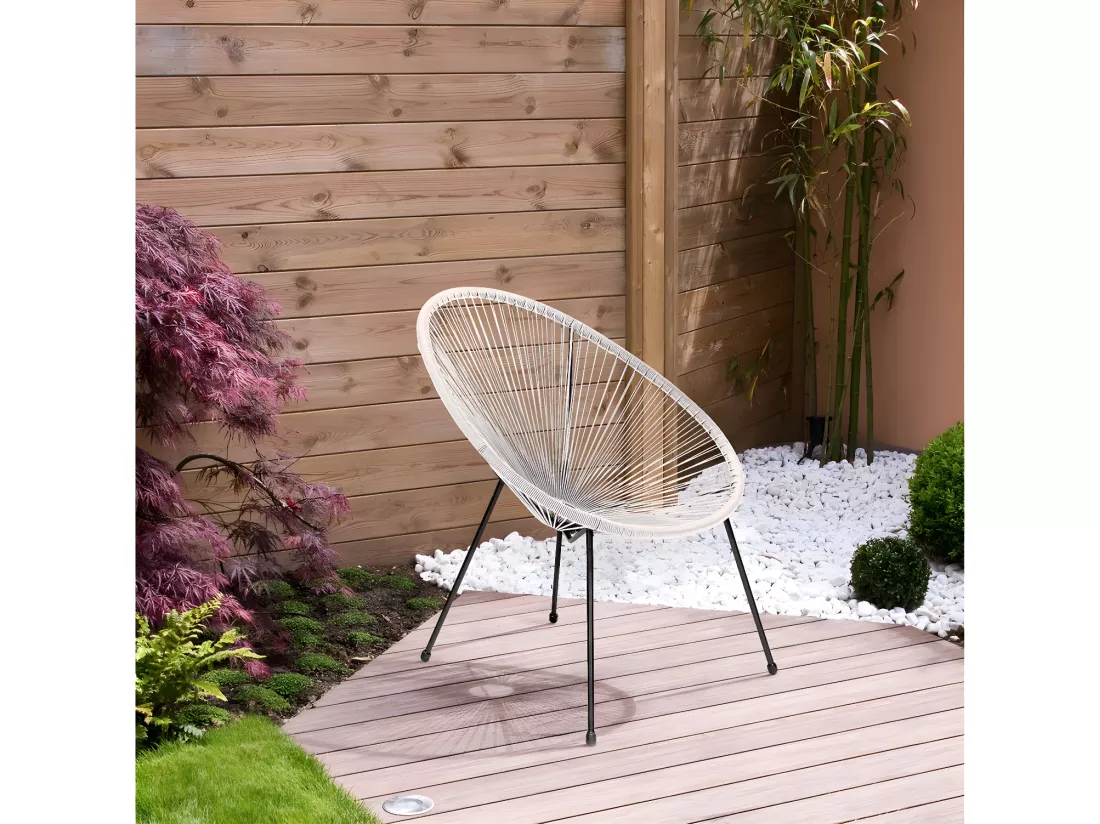Lot de 2 fauteuils de jardin 