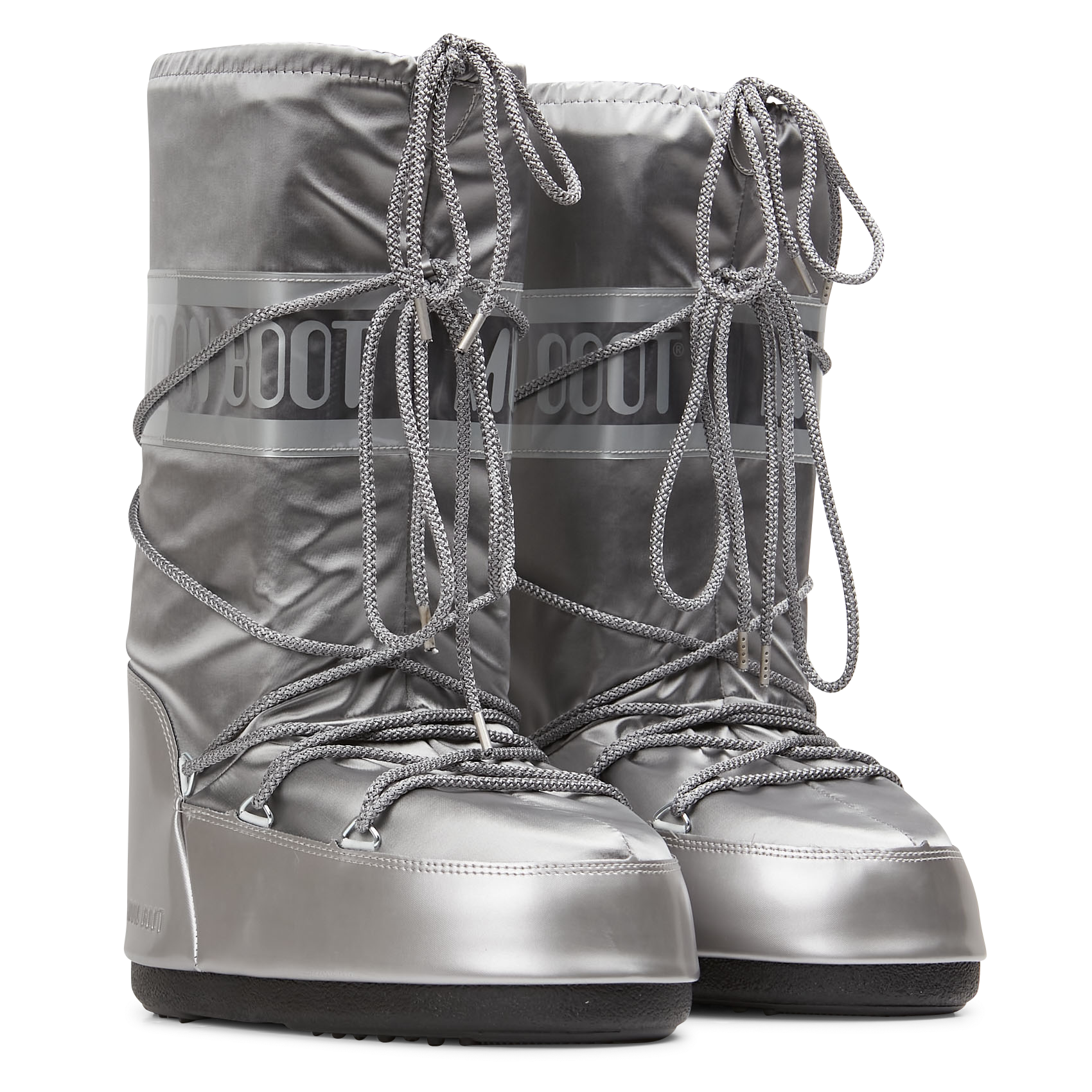 ICON GLANCE - Bottes avec lacets à imprimés| Argent