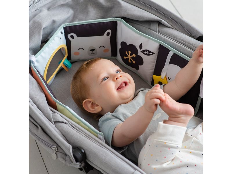 TAF-TOYS Spielbuch Nordpol 0M Weiches Babybuch mit zwei Seiten für zwei Entwicklungsstufen