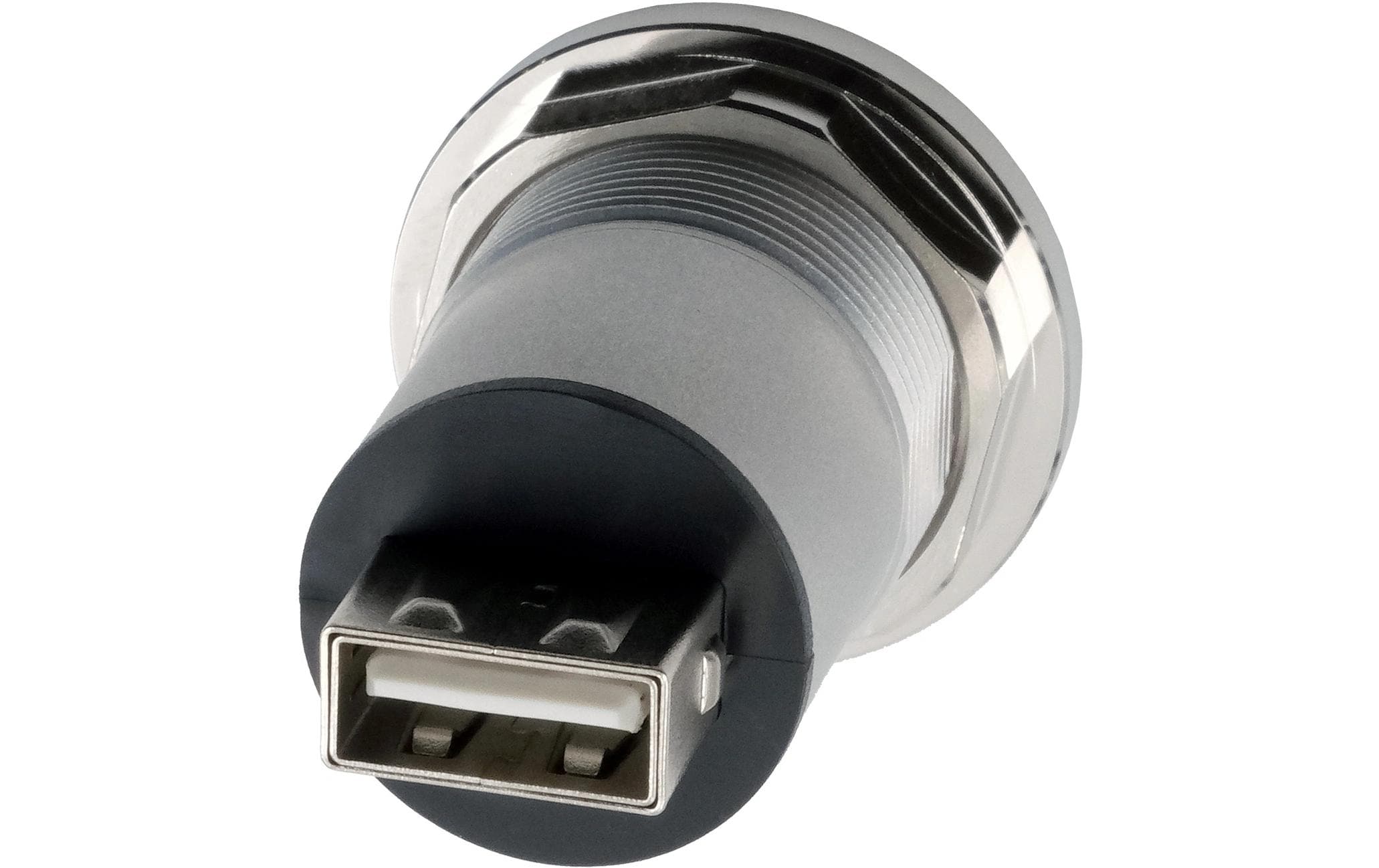 USB 2.0 Adapter Metall USB-B Buchse - USB-A BuchseEinbau-Adapter Metall USB-B Buchse zu USB-A Buchse, USB 2.0