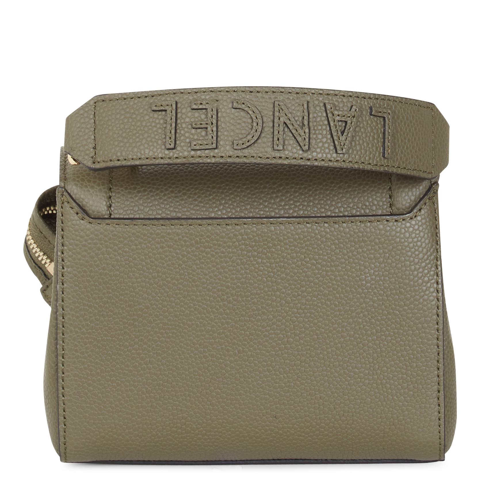 NINON S - Sac à rabat petit modèle en cuir grainé | Kaki