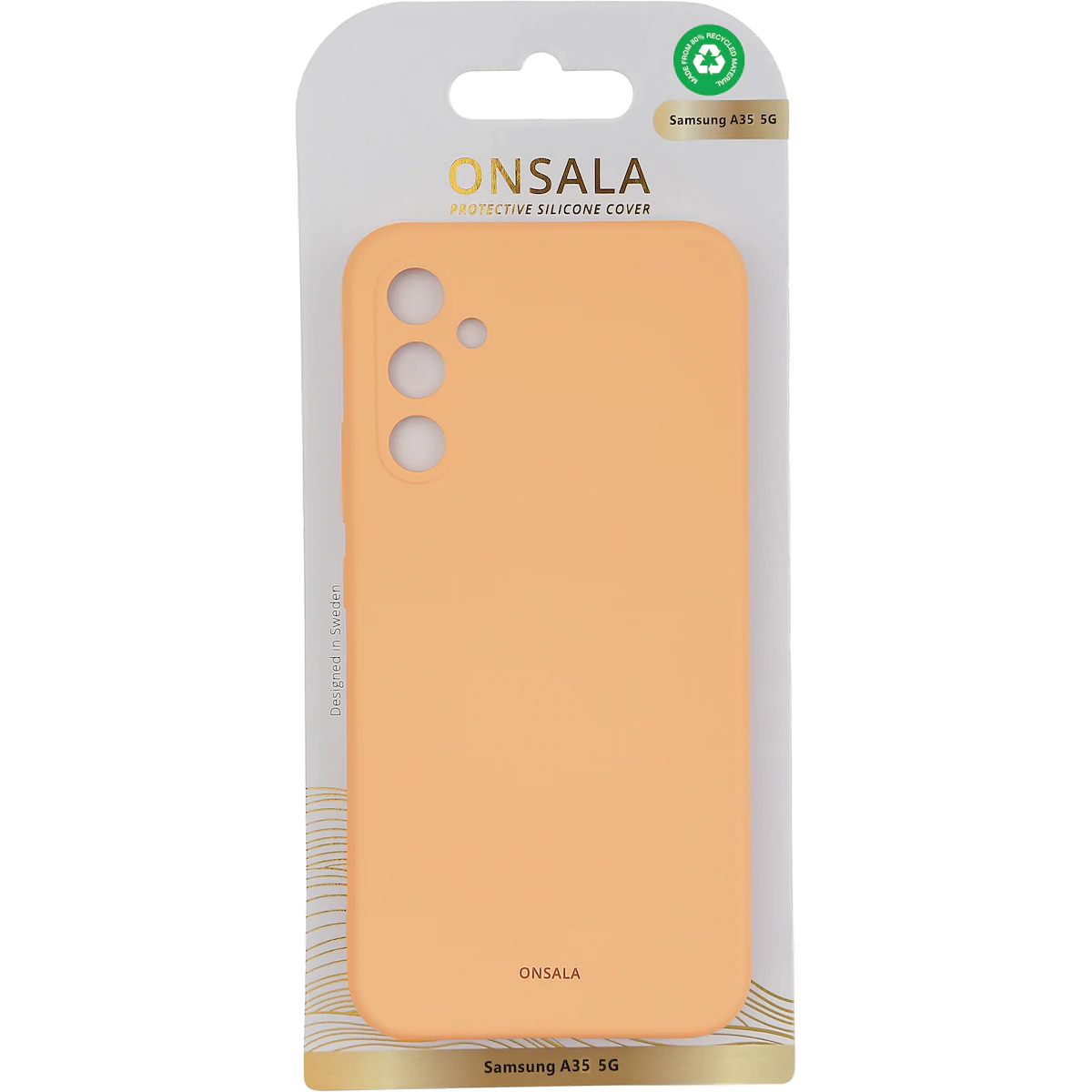 Onsala Samsung Galaxy A35 5G silikondeksel (oransje)