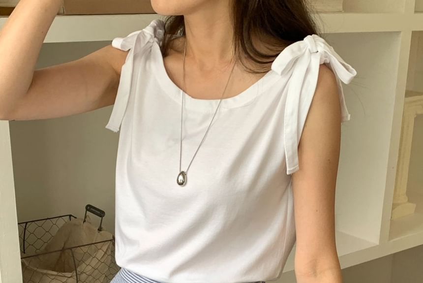 SeoulPop - Tanktop met strik