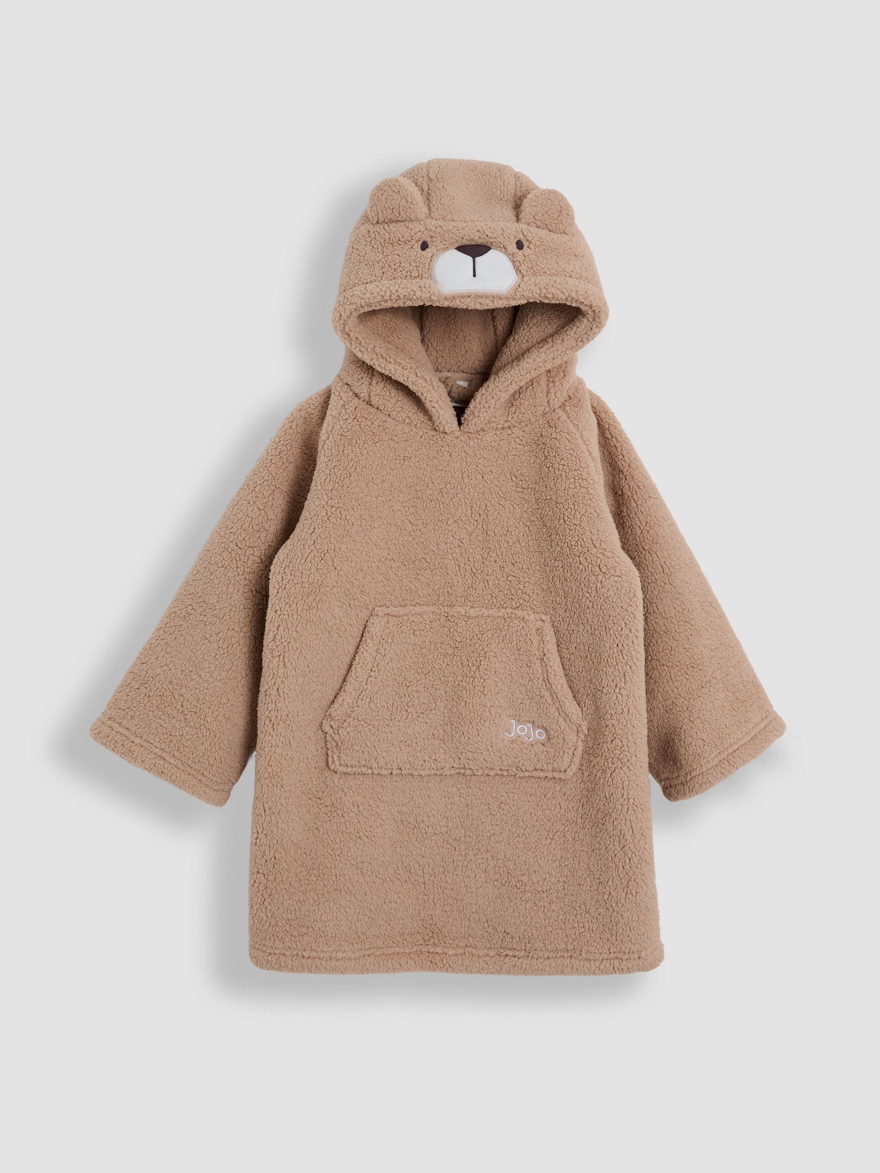 Naturel met beer - JoJo Maman Bébé Cosy Hooded Blanket