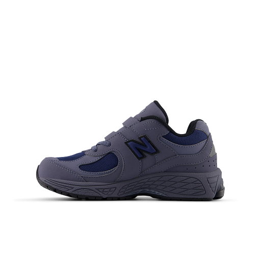 New Balance Kids' 2002 Hook & Loop Sneakers, Dark Arctic Grey, 34.5