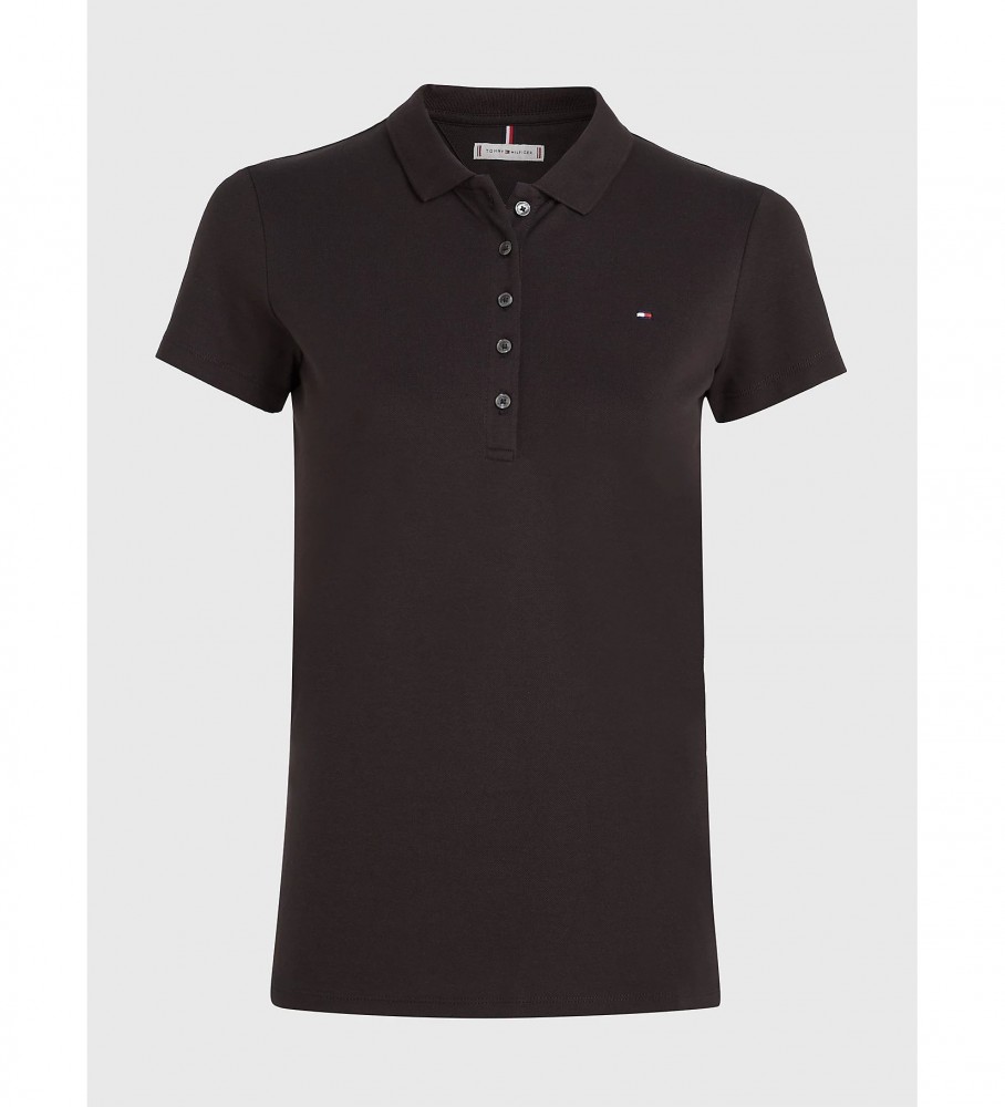 Polo Tommy Hilfiger Heritage Slim preta