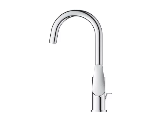 Mitigeur lavabo GROHE Quickfix Start Edge avec tirette et vidage taille L + nettoyant GrohClean