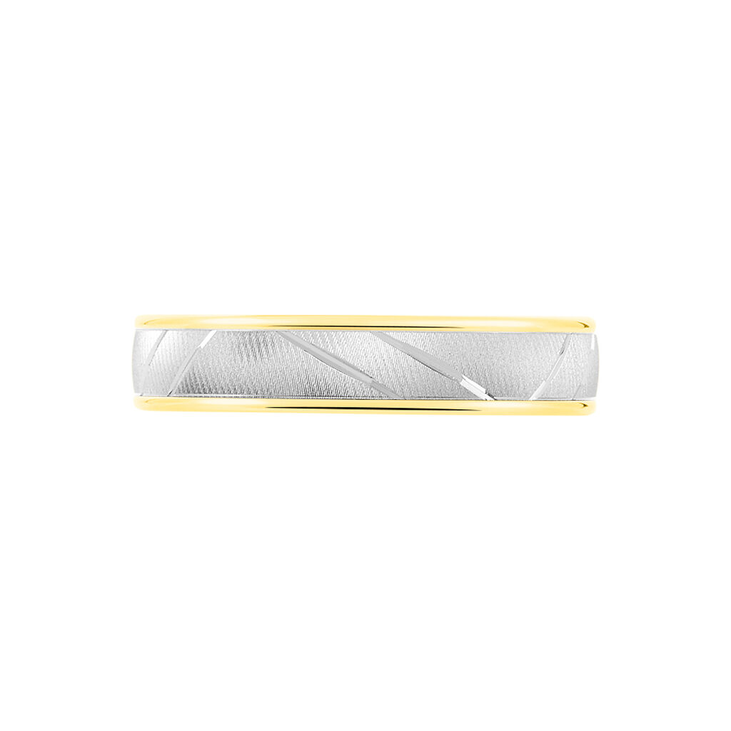 Alliance Mat Ruban Plat Or Bicolore