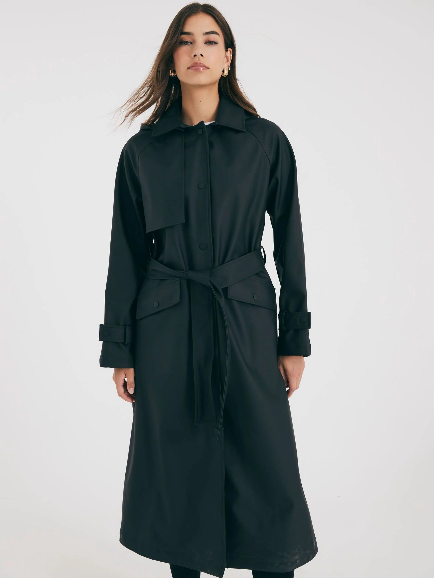 River Island Belted Rain Trench Coat