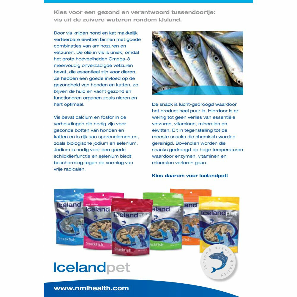 Icelandpet Snackfish Hondensnack Haring100 gr