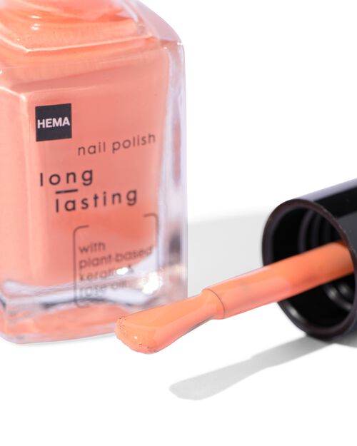 set de vernis à ongles longue durée orange pailleté 2 pièces