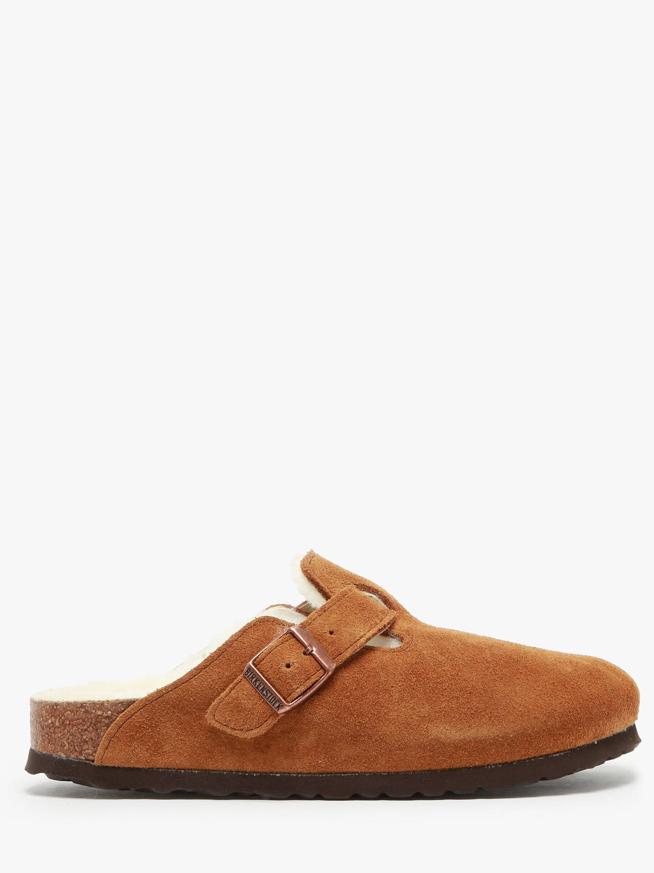 Mules Boston Shearling en cuir BIRKENSTOCK