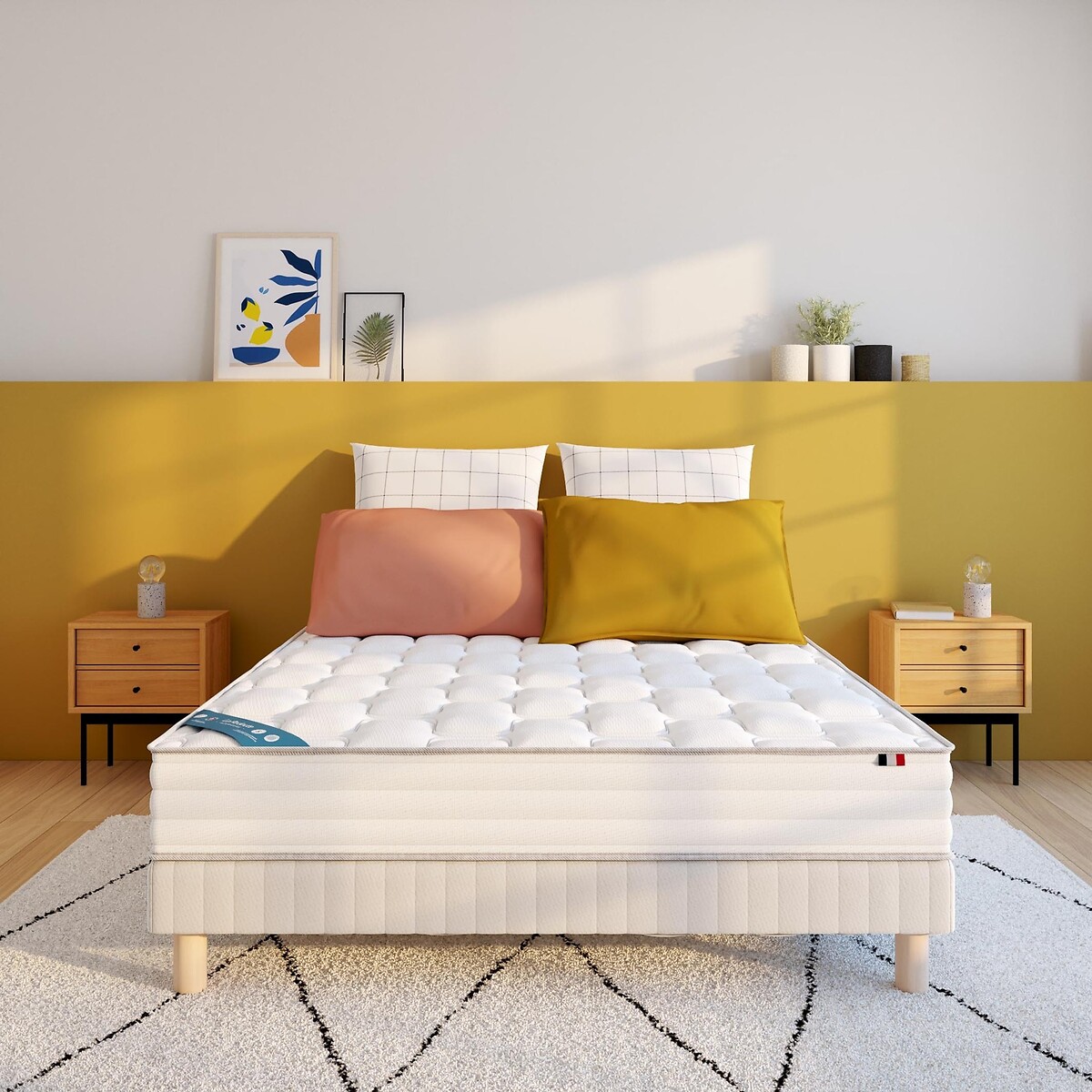 LA REDOUTE INTERIEURS<br>Colchão 580 com molas ensacadas e espuma viscoelástica