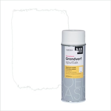 KARWEI grondverf spuitlak zijdeglans wit 400 ml