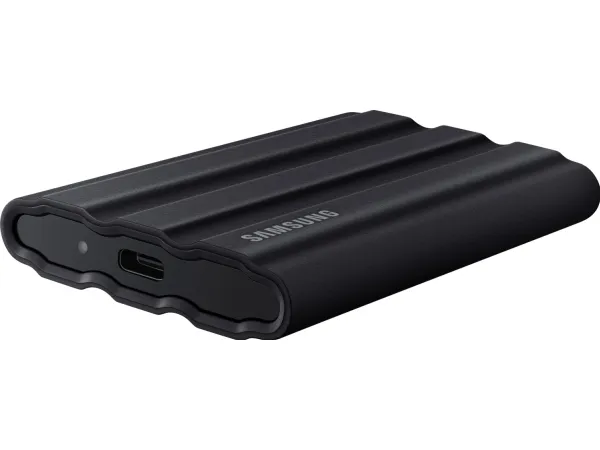 Samsung T7 Shield MU-PE4T0S - SSD - krypteret - 4 TB - ekstern (bærbar) - USB 3.2 Gen 2 (USB-C stikforbindelse) - 256-bit AES - sort