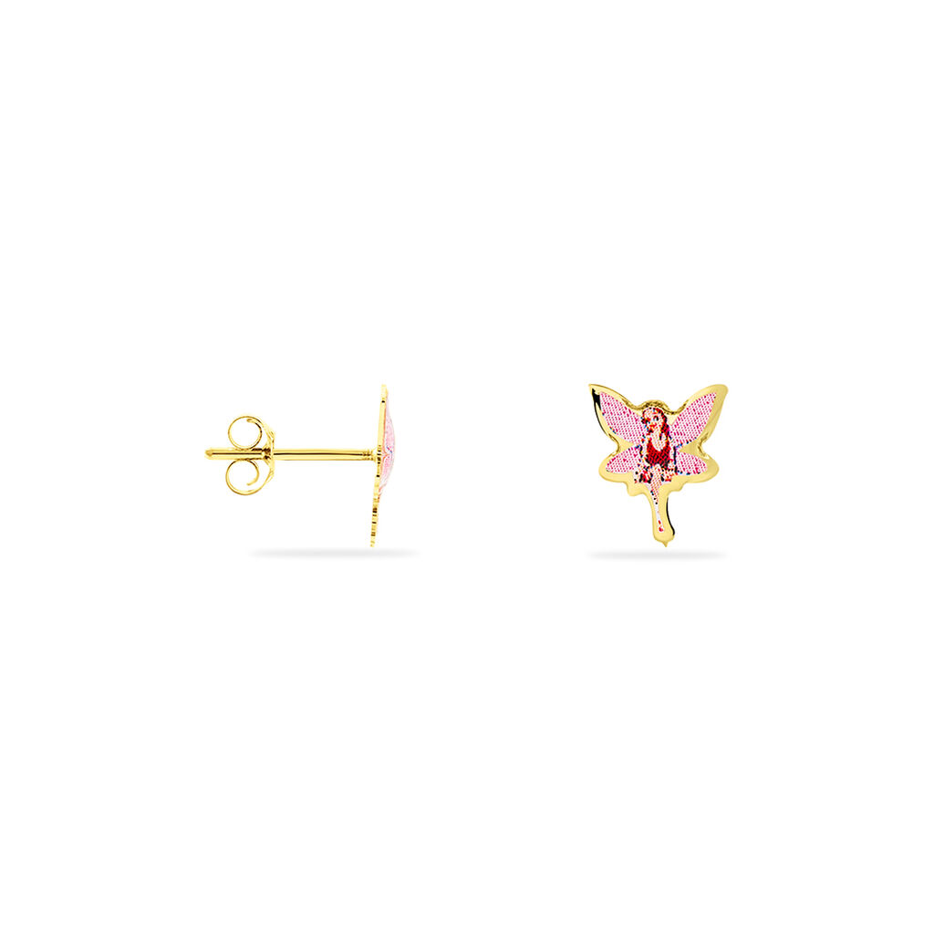 Boucles D'oreilles Puces Feerie Or Jaune