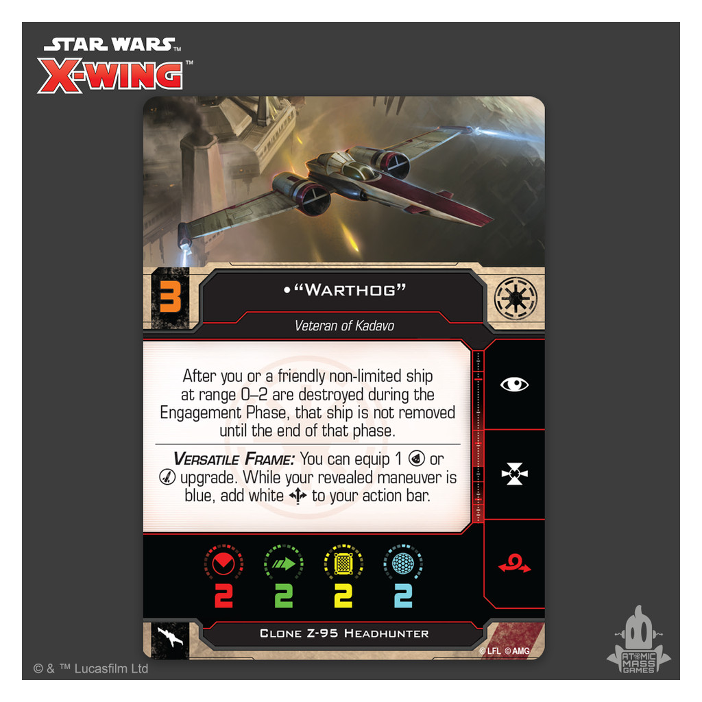 X-Wing 2.0 - Le Jeu de Figurines - Chasseur de Têtes Z-95 Clone
