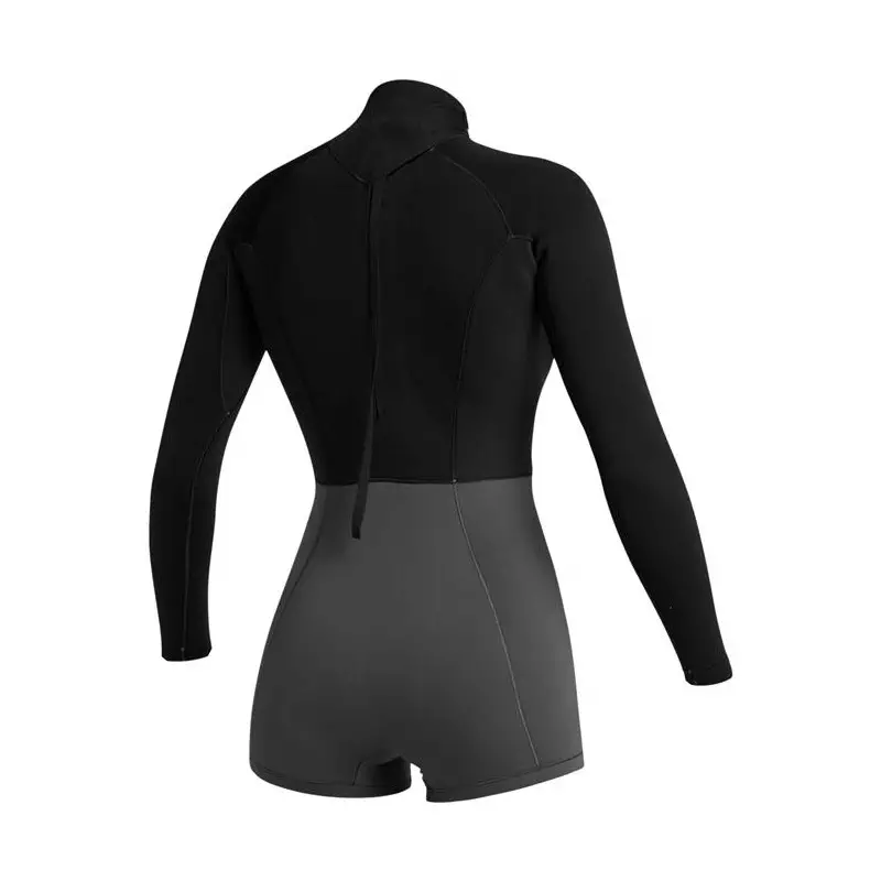 Combinaison shorty femme MYSTIC Lunar Longarm 2/2mm Bzip Black