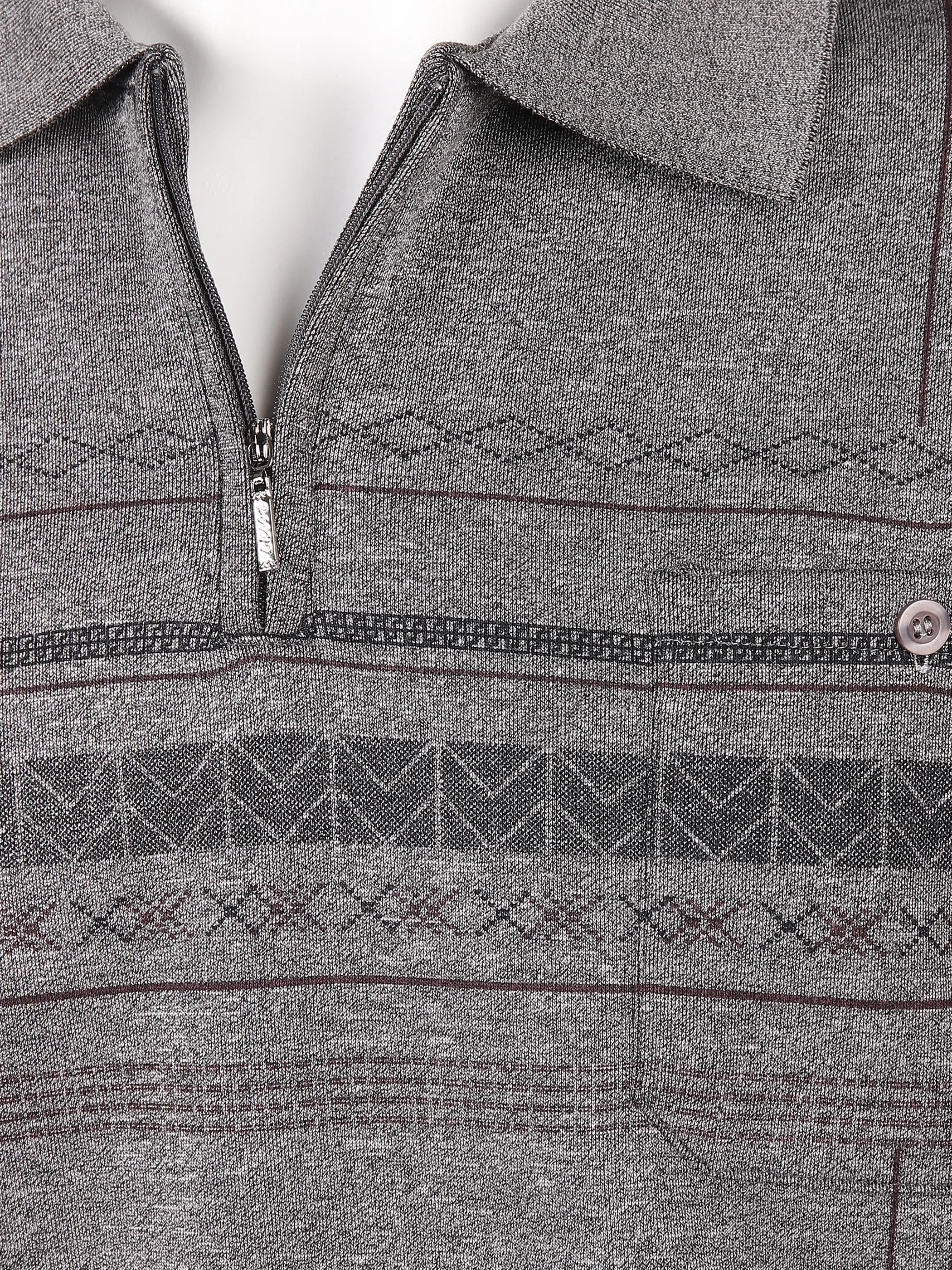 Herren Poloshirt mit Musterprint