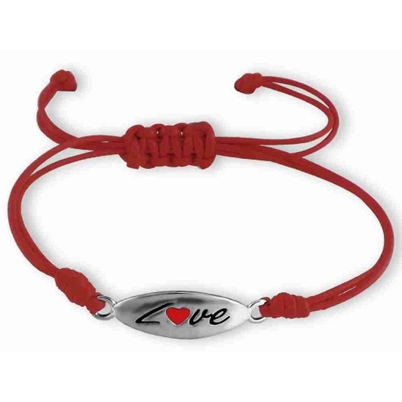 Bracelet love ajustable en argent 925/1000