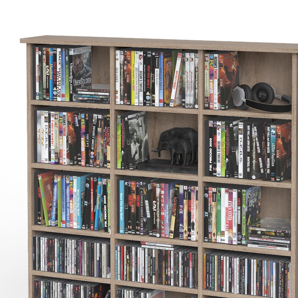VICCO Medienregal JUKEBOX sonoma eiche CD DVD Bluray Regal Standregal Regalwand