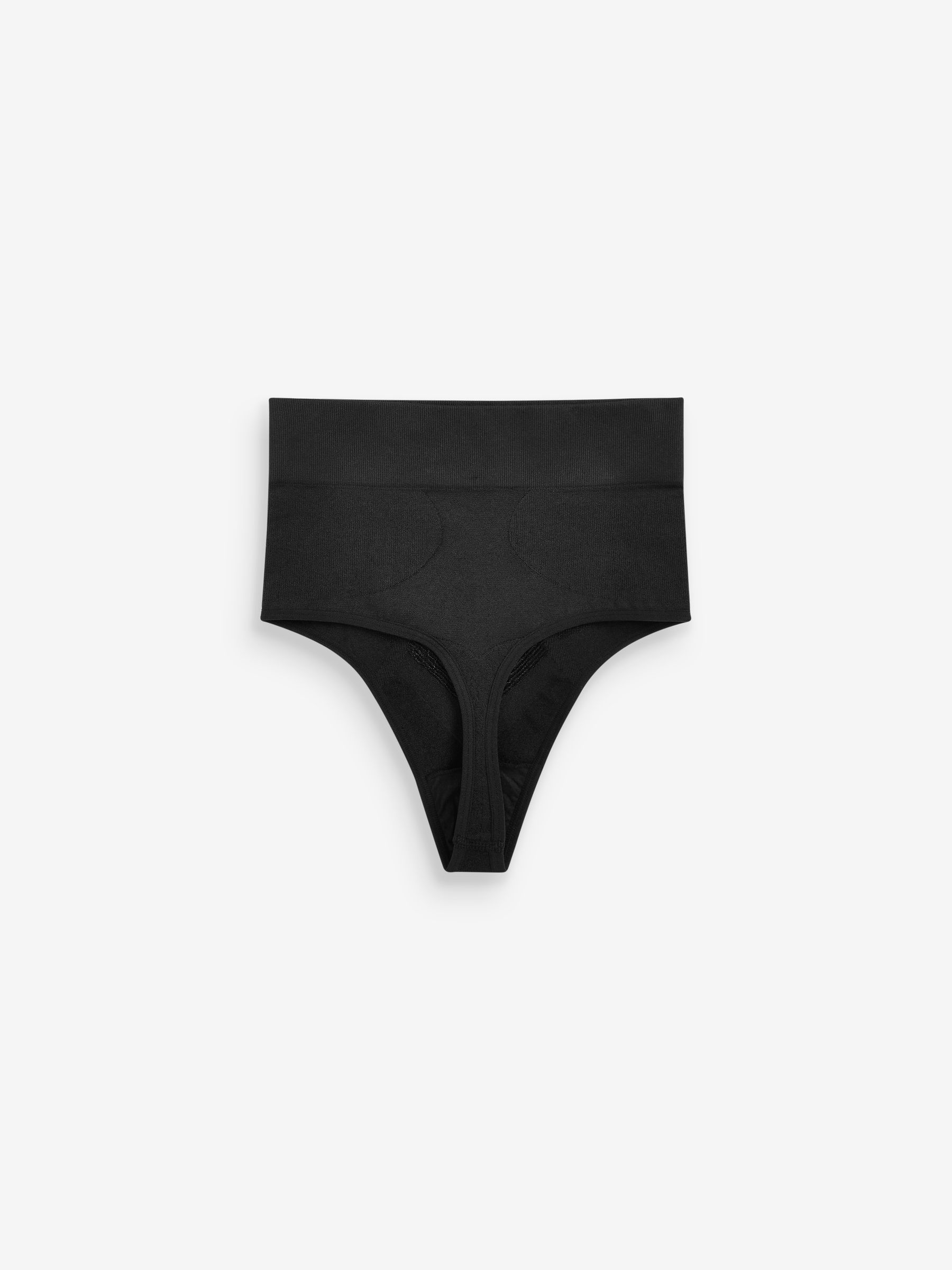 Zwart - Vormgevende naadloze slip voor gladdere dijen met stevige buikcorrectie