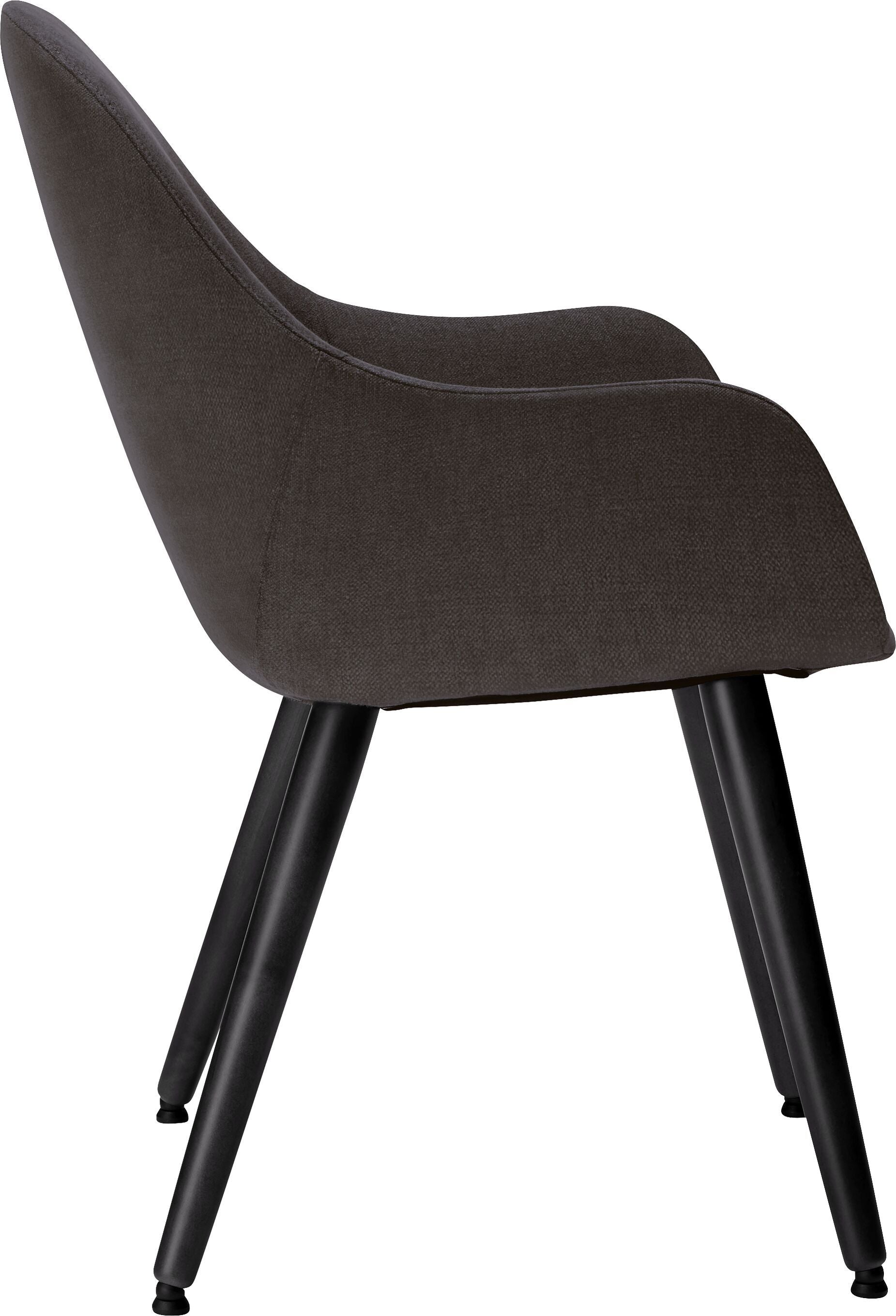 LAYLA Stuhl - Kaffee / B: 56.0 cm x T: 60.0 cm x H: 84.0 cm
