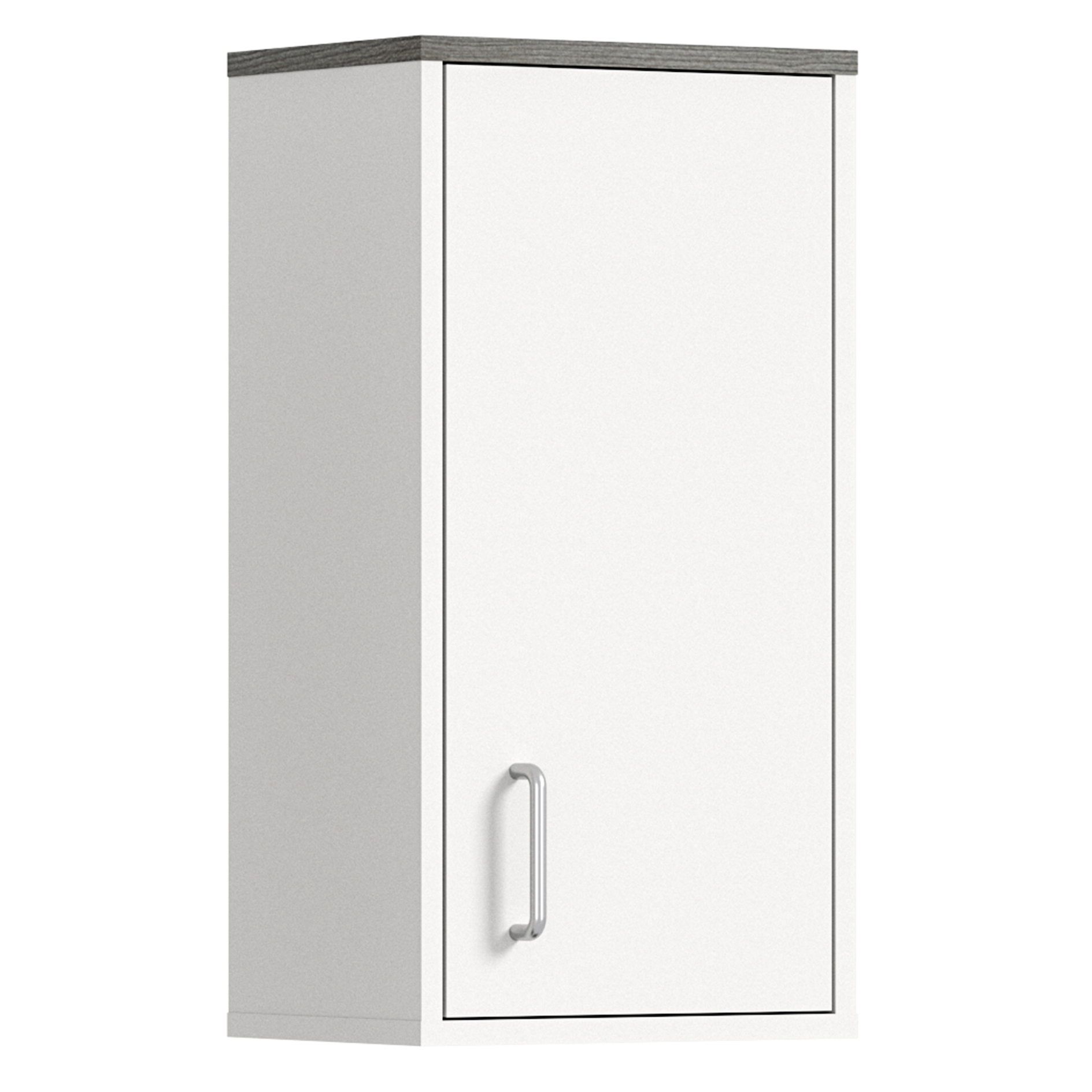 Hängeschrank LOS ANGELES - weiß-Rauchsilber - 32 cm breit