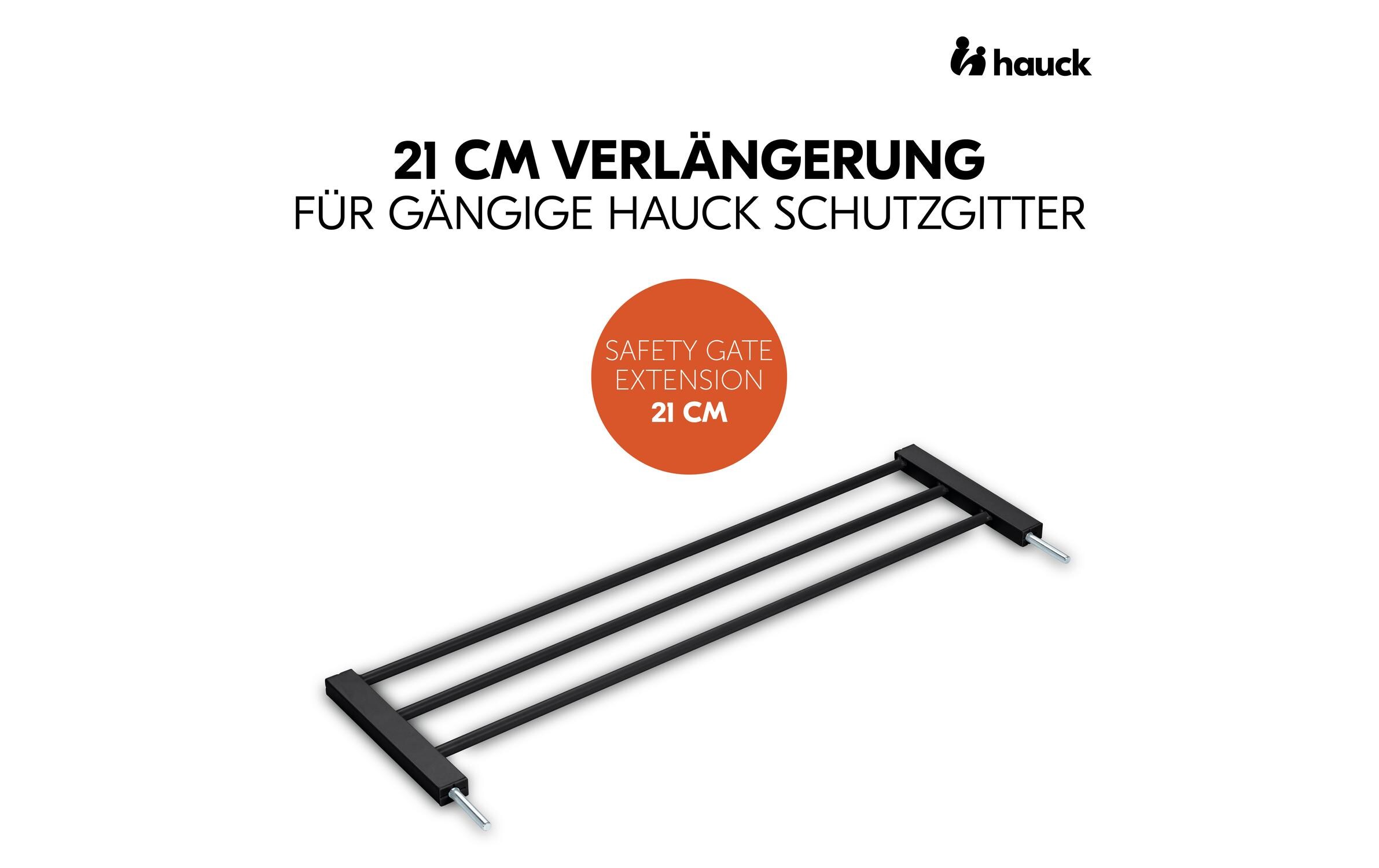 Verlängerung Türschutzgitter 21 cm SchwarzSafety Gate Extension für gängige Hauck Schutzgitter