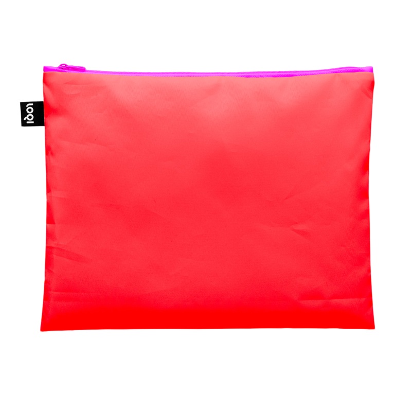 Loqi Reißverschlussbeutel Zip Pockets neon