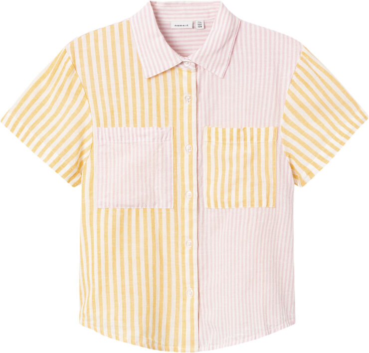Name It NKFHISTRIPE SS SHIRT Chamois