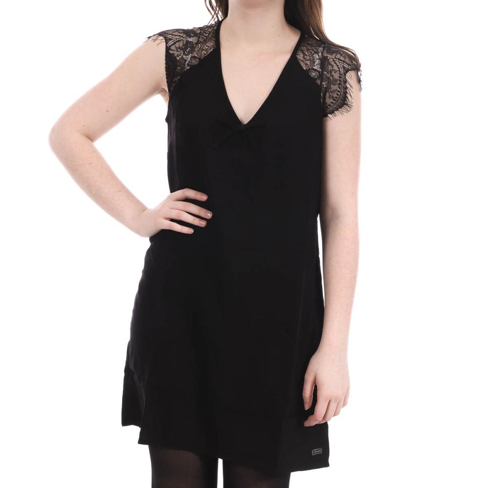 Teddy Smith Robe Noir dentelle femme Teddy Smith Verana