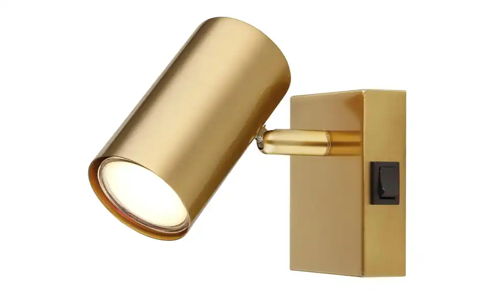 Deckenstrahler 10 cm 7 cm 1-flammig 13 cm gebürstet, Goldfarben