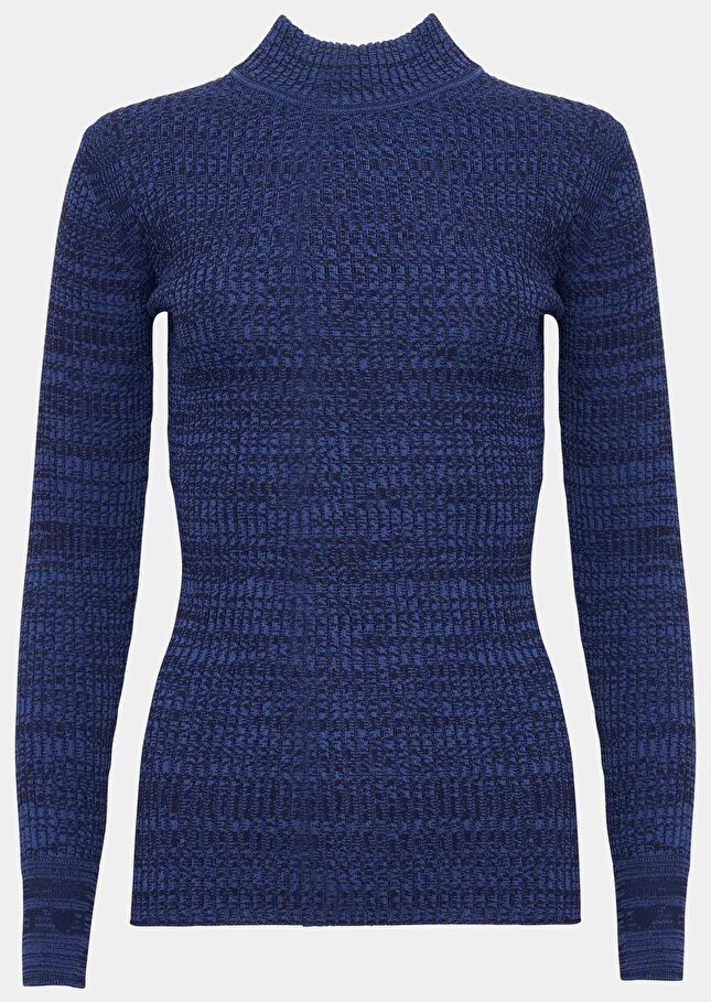Pull Prudiebleu chiné côtelé