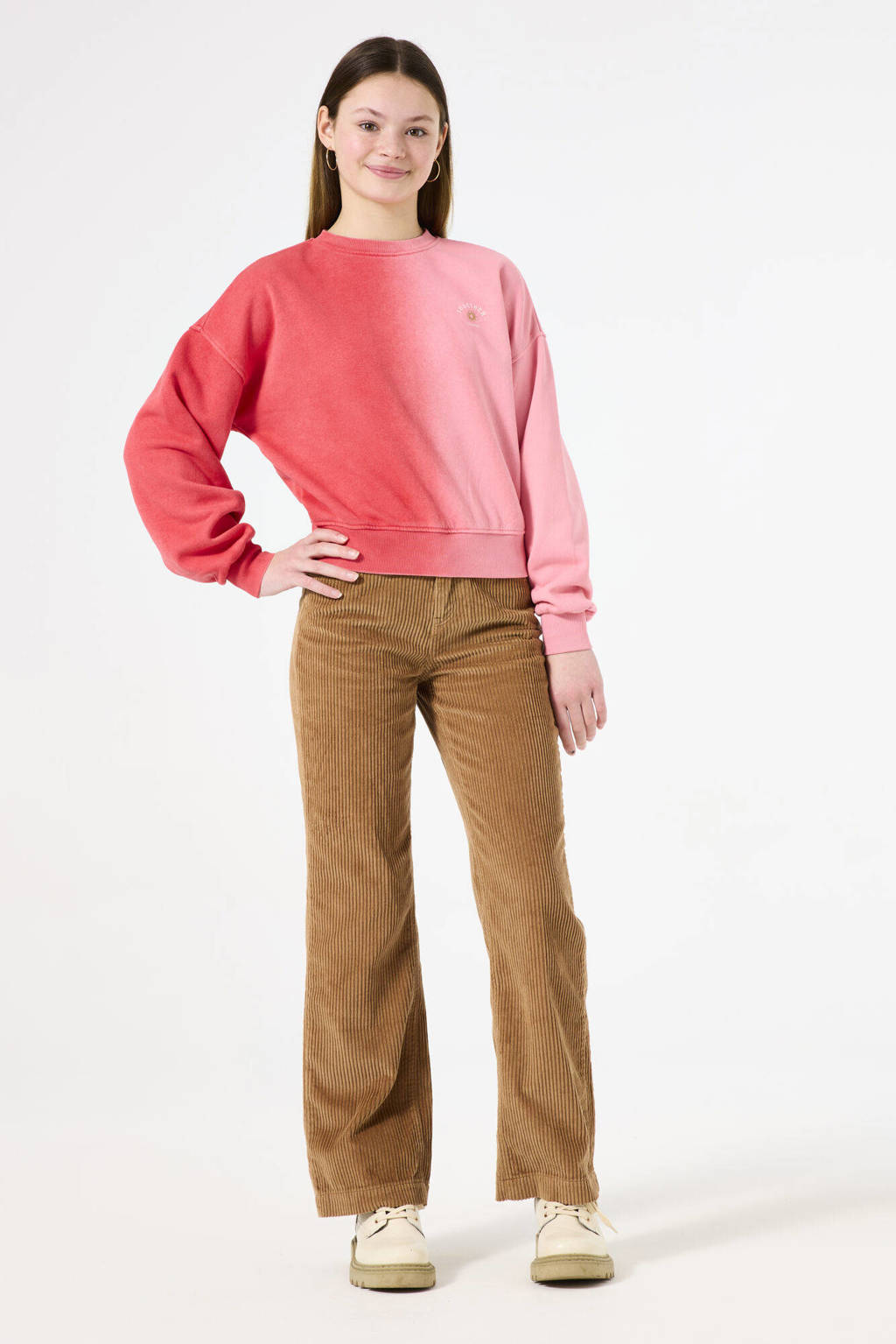 Garcia tie-dye sweater rood/roze