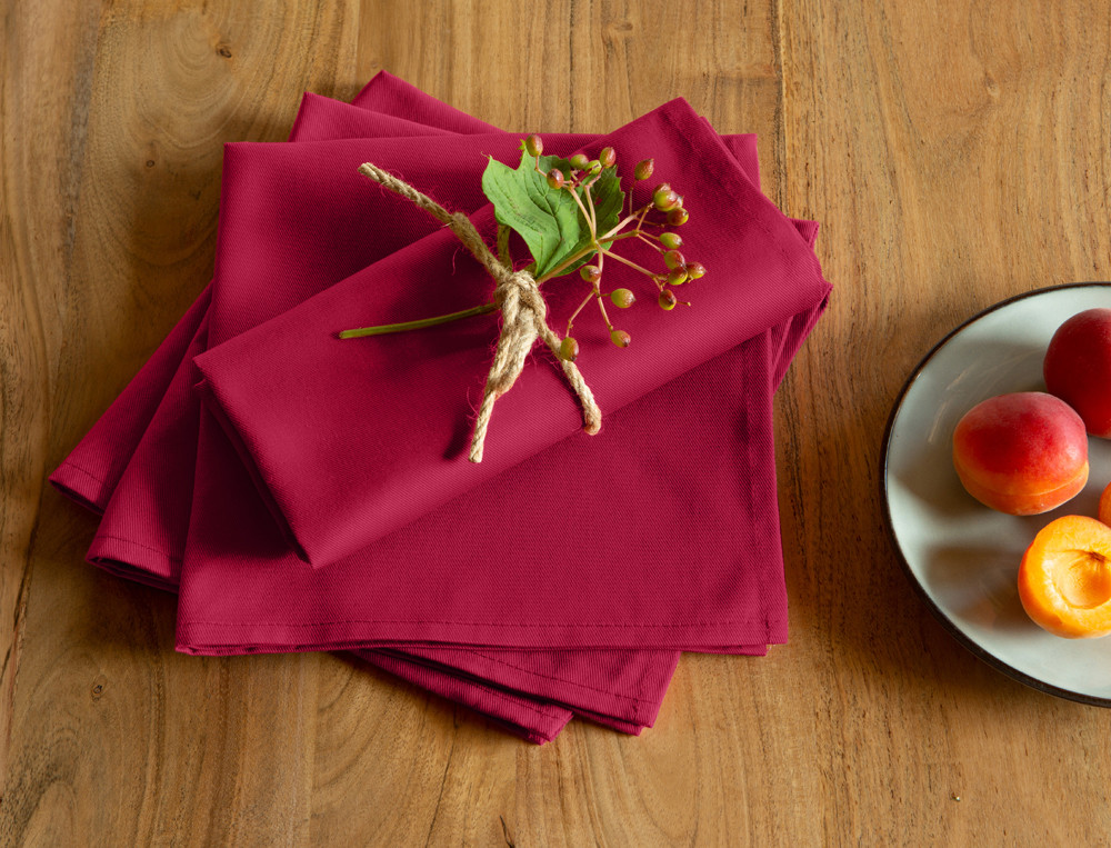 Lot de 4 serviettes de table-Couleurs de table
