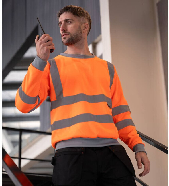 Korntex KX400 - Sweatshirt Haute Visibilité Réfléchissant Sécurité