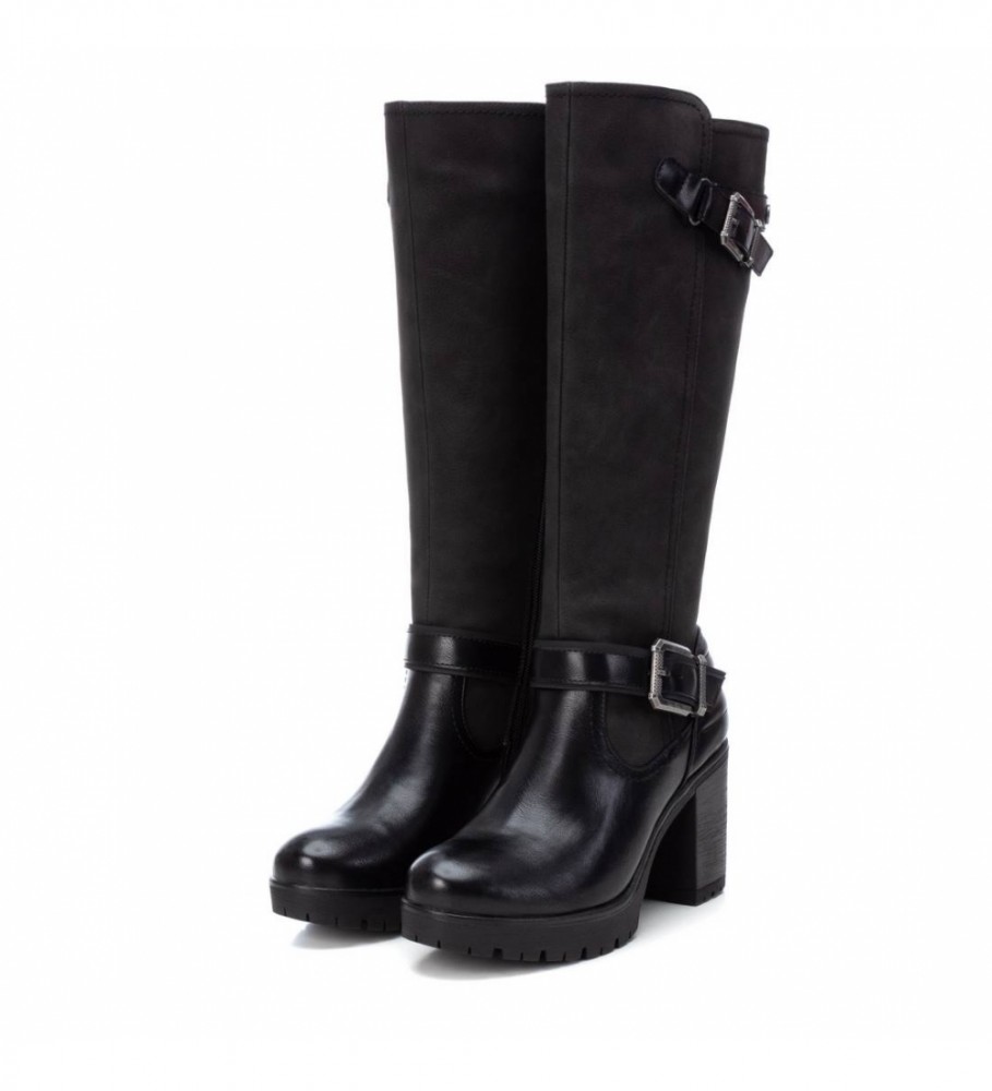 Botas Refresh 170137 pretas - Altura do salto: 9 cm -