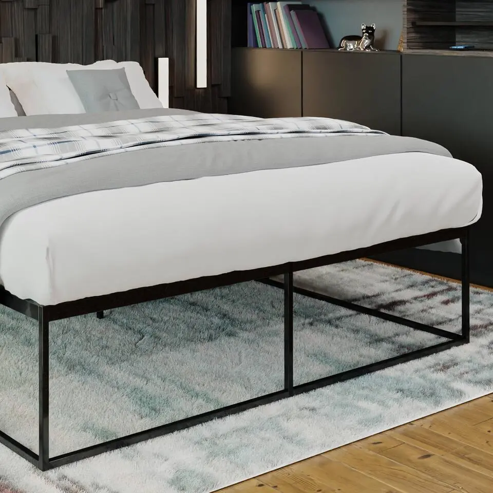 CLP Metalen bed Scala 200x180x46 cm - Zwart
