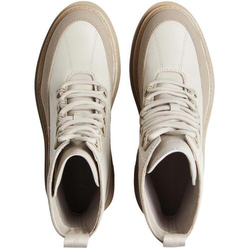 Calvin Klein Jeans - FLATFORM LACE UP BOOT LTH Beige