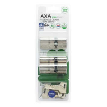 AXA veiligheidscilinder xtreme 30-45mm SKG*** gelijksluitend 3 stuks