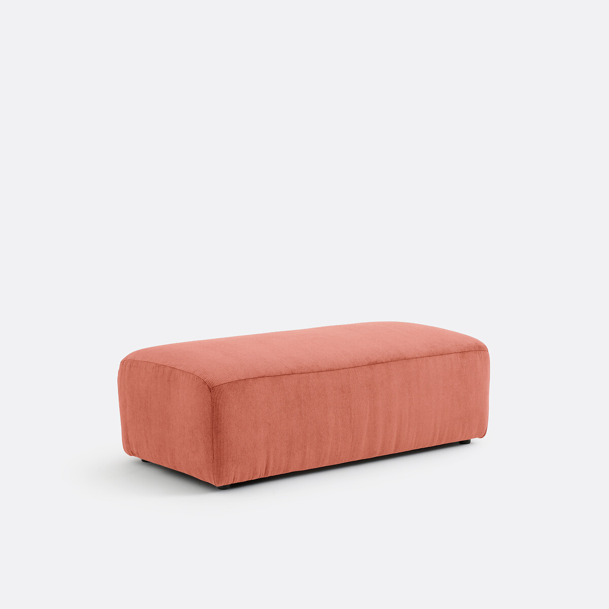 LA REDOUTE INTERIEURS<br>Puff XL, veludo canelado fino, Liora