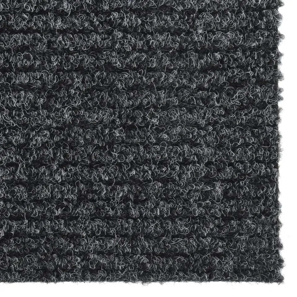 vidaXL - Vloerkleed - Antraciet - Polypropyleen - 100 x 100 cm