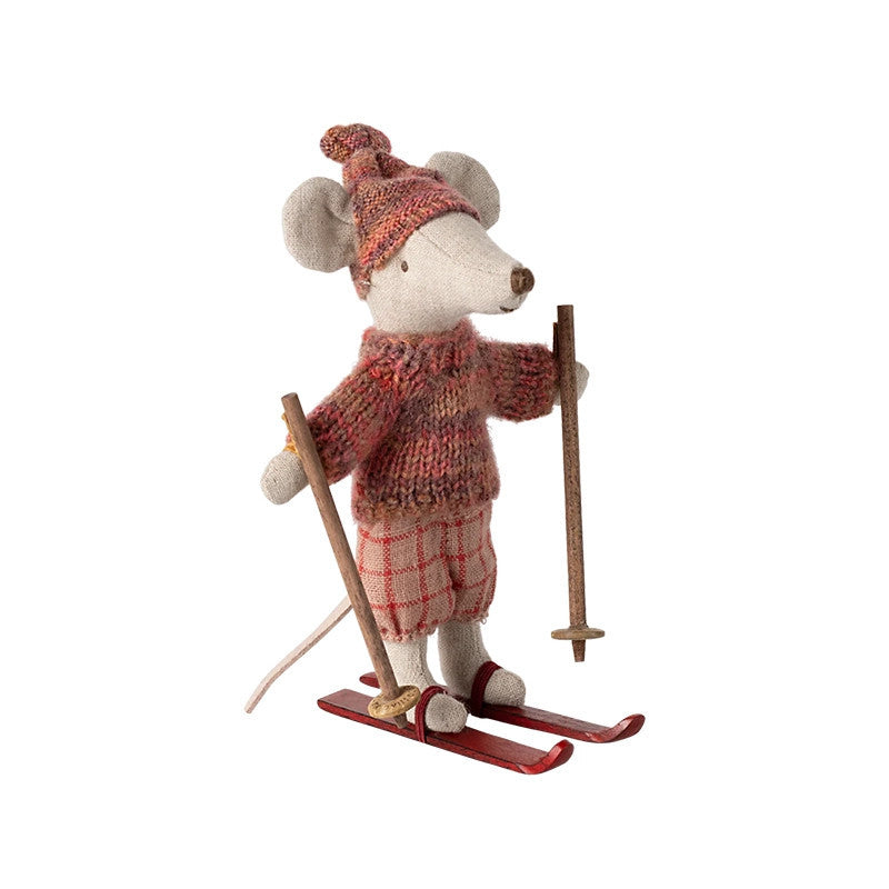 Maileg Maus grosse Schwester mit Skiset