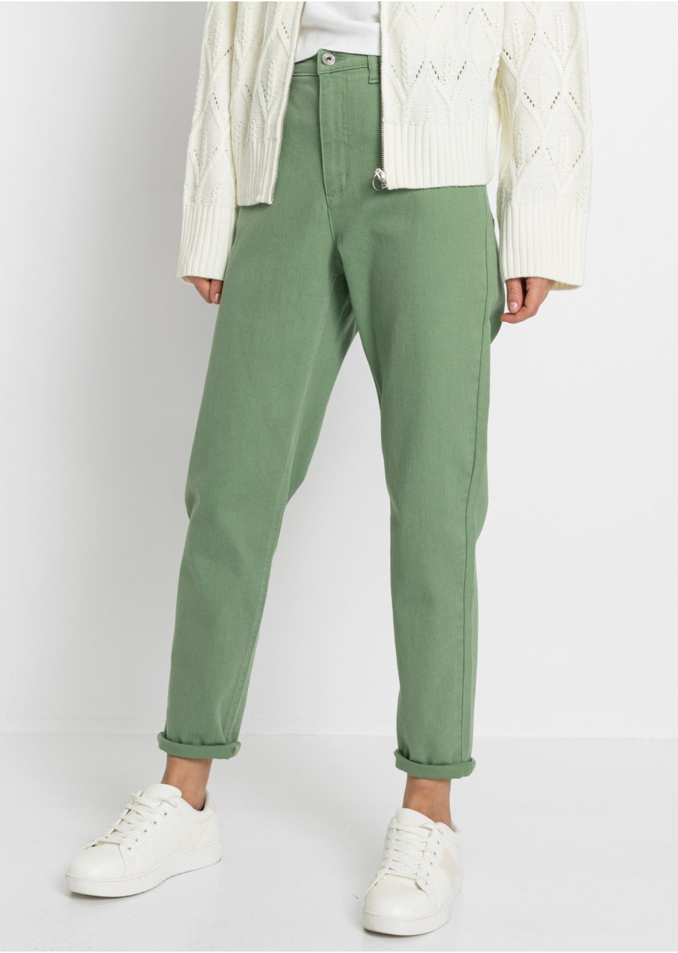 Pantalon twill Mom